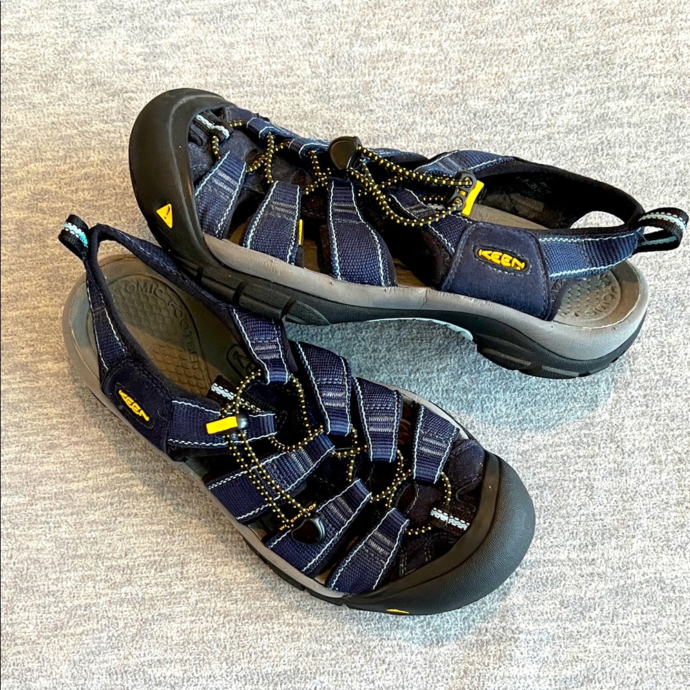 Keen Newport H2 Adventure Sandals Women‎ 9 Blue Outdoor Athletic Rubber Sole EUC